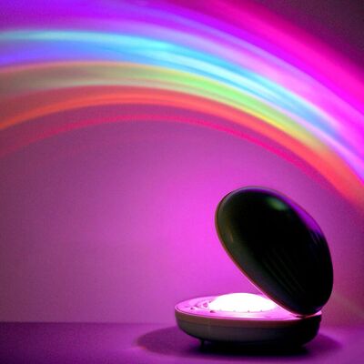 LONGZIMING Regenbogen-led, Buntes Kreatives Nachtlicht, 2 Modi, Eiförmige Regenbogen-projektionslampe, Kinderzimmerdekoration (a) LONGZIMING Regenbogen-led, Buntes Kreatives Nachtlicht, 2 Modi, Eiförmige Regenbogen-projektionslampe, Kinderzimmerdekoration (a)