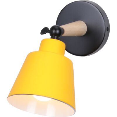 AXHUP - Wandlampe mit Verstellbarem Schirm - Modernes Wandlicht - Gelb AXHUP - Wandlampe mit Verstellbarem Schirm - Modernes Wandlicht - Gelb