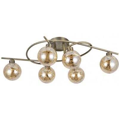 Fabrilamp Varanasi Deckenleuchte - Leder, G9, 21x65x30 cm Fabrilamp Varanasi Deckenleuchte - Leder, G9, 21x65x30 cm