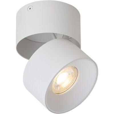 Qazqa Moderner Aufbaustrahler Weiß Gu10 50mm Schwenkbar - Echo Qazqa Moderner Aufbaustrahler Weiß Gu10 50mm Schwenkbar - Echo