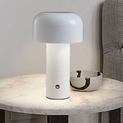 JUTE Italienische Led-tischleuchte Für Bar/restaurant, Nachttischlampe, Pilzlampe Fürs Schlafzimmer, Usb-aufladbares Nachtlicht, Stimmungslicht, Weiß JUTE Italienische Led-tischleuchte Für Bar/restaurant, Nachttischlampe, Pilzlampe Fürs Schlafzimmer, Usb-aufladbares Nachtlicht, Stimmungslicht, Weiß