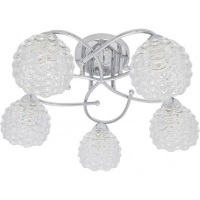 Fabrilamp Bagan Kronleuchter - chrom, E14, 5 Lampen - Kronleuchter Fabrilamp Bagan Kronleuchter - chrom, E14, 5 Lampen - Kronleuchter