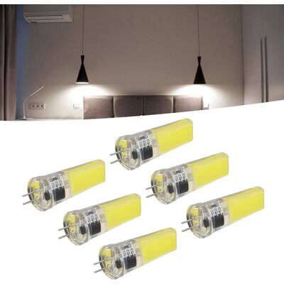 JUTE Miniatur-g4-cob-lampe, G4-silikonlampe, Dimmbare 9-w-cob-lampe, Geeignet Für Pendelleuchten, Deckenleuchten, Wandleuchten Und Tischlampen, 6 Lampen In Weiß Erhältlich. JUTE Miniatur-g4-cob-lampe, G4-silikonlampe, Dimmbare 9-w-cob-lampe, Geeignet Für Pendelleuchten, Deckenleuchten, Wandleuchten Und Tischlampen, 6 Lampen In Weiß Erhältlich.