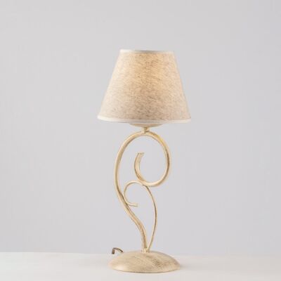 BELIGHT Lumetto - Rustikale Tischlampe in Elfenbein Gold - Tischlampe BELIGHT Lumetto - Rustikale Tischlampe in Elfenbein Gold - Tischlampe