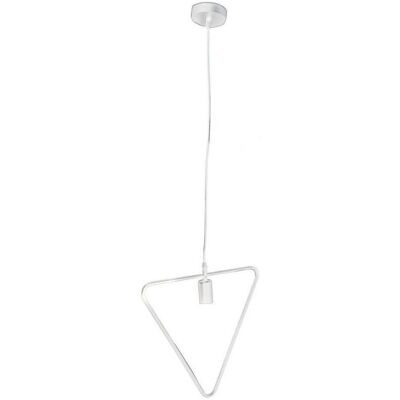 Trade Shop Traesio - Trade Shop - Kronleuchter-anhängende Dreieck-deckenlampe E27 B35-a Weiss - Trade Shop Traesio - Trade Shop - Kronleuchter-anhängende Dreieck-deckenlampe E27 B35-a Weiss -