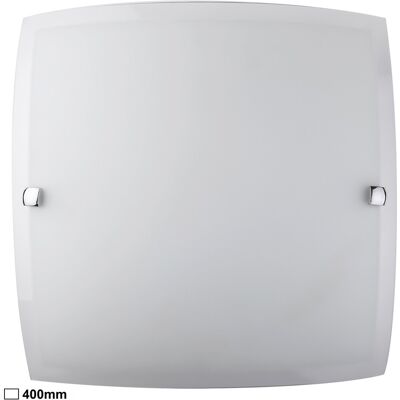 Glas-deckenleuchte 40 Cm E27 2x60w Opalglas Quadratisch Nedda 3689 Rabalux Glas-deckenleuchte 40 Cm E27 2x60w Opalglas Quadratisch Nedda 3689 Rabalux