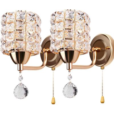 STOEX Moderne Wandleuchte Kristall Wandleuchte Eleganter Stil Kreatives Zylindrisches Design - Wandleuchte STOEX Moderne Wandleuchte Kristall Wandleuchte Eleganter Stil Kreatives Zylindrisches Design - Wandleuchte