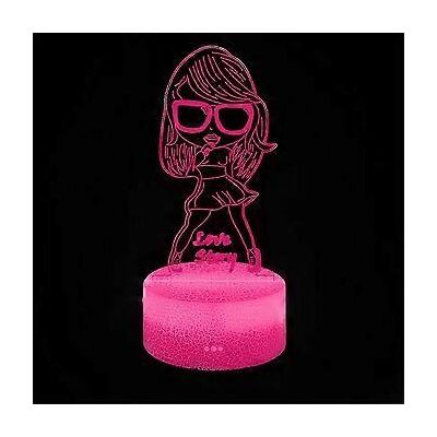 TRUVO Taylor Swift 3d Led-nachtlicht-schreibtischlampe, 7 Wechselnde Farben Mit Touch-steuerung, Dekoration Für Zuhause Oder Tisch - Nmaov( D) TRUVO Taylor Swift 3d Led-nachtlicht-schreibtischlampe, 7 Wechselnde Farben Mit Touch-steuerung, Dekoration Für Zuhause Oder Tisch - Nmaov( D)