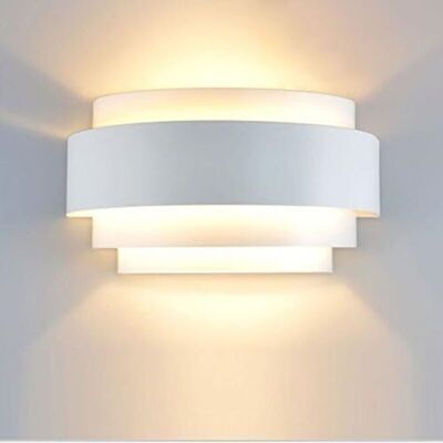 Litzee – Led-wandleuchte 13 X 25 Cm – Warmweißes Licht 3000 K – Einfache Montage Für Wohnzimmer, Schlafzimmer, Büro – Energieklasse A++ Litzee – Led-wandleuchte 13 X 25 Cm – Warmweißes Licht 3000 K – Einfache Montage Für Wohnzimmer, Schlafzimmer, Büro – Energieklasse A++