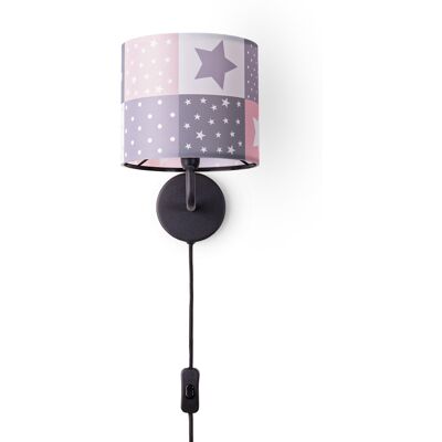 PACO HOME Cosmo 345 Schwarze Kinder Wandlampe - Wandlampe PACO HOME Cosmo 345 Schwarze Kinder Wandlampe - Wandlampe
