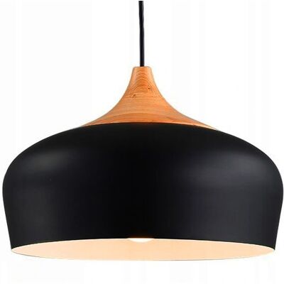 Toolight Schwarze Pendellampe - E27 Deckenleuchte - Moderner Stil Toolight Schwarze Pendellampe - E27 Deckenleuchte - Moderner Stil