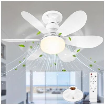 ZVD Deckenventilator Mit Licht, 52 Cm Kleiner, Dimmbarer Led-deckenventilator Mit Fernbedienung, Leiser Deckenventilator-kronleuchter Für Schlafzimmer Und Wohnzimmer, 6 Flügel, 3 Geschwindigkeitsstufen, T ZVD Deckenventilator Mit Licht, 52 Cm Kleiner, Dimmbarer Led-deckenventilator Mit Fernbedienung, Leiser Deckenventilator-kronleuchter Für Schlafzimmer Und Wohnzimmer, 6 Flügel, 3 Geschwindigkeitsstufen, T