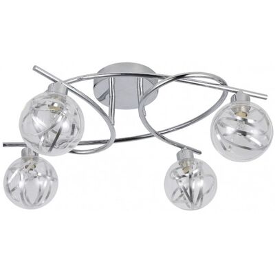 Fab 154484020 - Varanasi Deckenleuchte - Chrom - 4 Lampen Fab 154484020 - Varanasi Deckenleuchte - Chrom - 4 Lampen