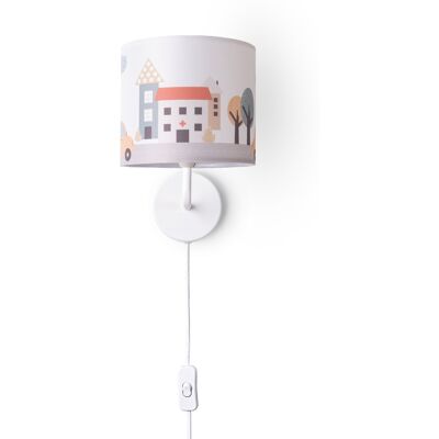 PACO HOME Luca Capri Weiße Kinderzimmer-Wandleuchte - Kinderfreundliche Beleuchtung PACO HOME Luca Capri Weiße Kinderzimmer-Wandleuchte - Kinderfreundliche Beleuchtung