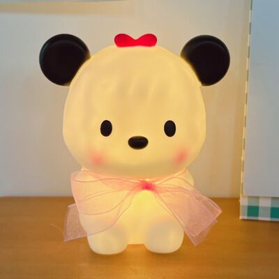 JUTE Niedliche Bären-tischlampe, Nachttischlampe, Schleifen-hundelampe Fürs Kinderzimmer, Nachtlicht, Dekorative Mädchenlampe JUTE Niedliche Bären-tischlampe, Nachttischlampe, Schleifen-hundelampe Fürs Kinderzimmer, Nachtlicht, Dekorative Mädchenlampe