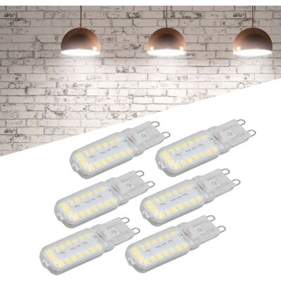 JUTE Packung Mit 6 G9 7w 32led Dimmbaren Glühbirnen, Pendelleuchte, Deckenleuchte, Wandleuchte, Tischleuchte, Neutralweiß, 220-240v. JUTE Packung Mit 6 G9 7w 32led Dimmbaren Glühbirnen, Pendelleuchte, Deckenleuchte, Wandleuchte, Tischleuchte, Neutralweiß, 220-240v.
