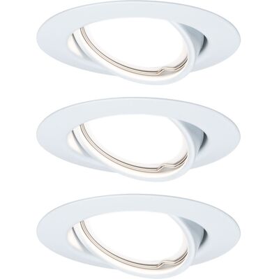 Paulmann - Led Einbauleuchte Base 3er Basisset Weiß Ø 9 Cm Gu10 Einbauleuchte Paulmann - Led Einbauleuchte Base 3er Basisset Weiß Ø 9 Cm Gu10 Einbauleuchte
