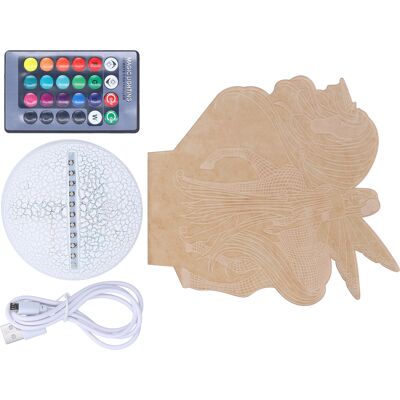 HEAT 3d-nachtlicht, 16 Farben, Led-tischleuchte, Illusionslampe, Kinderzimmerdekoration, Weihnachtsgeschenk, Kx-77 HEAT 3d-nachtlicht, 16 Farben, Led-tischleuchte, Illusionslampe, Kinderzimmerdekoration, Weihnachtsgeschenk, Kx-77