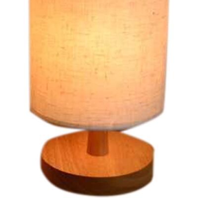 HEAT Tischleuchte Aus Massivholz Mit Led-beleuchtung, Stabilem Fuß, Modernem Lampenschirm, Nachtlicht Für Hotelzimmer, Druckknopfschalter, Mit Led-leuchtmittel Und Rundem Stecker HEAT Tischleuchte Aus Massivholz Mit Led-beleuchtung, Stabilem Fuß, Modernem Lampenschirm, Nachtlicht Für Hotelzimmer, Druckknopfschalter, Mit Led-leuchtmittel Und Rundem Stecker