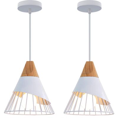 AXHUP Hängeleuchte 2 Stück Vintage Retro E27 AXHUP Hängeleuchte 2 Stück Vintage Retro E27