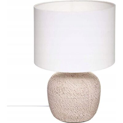 Atmosphera Davia Tischlampe Beige Aus Keramik 27 Cm Atmosphera Davia Tischlampe Beige Aus Keramik 27 Cm