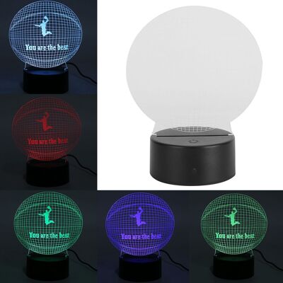JUTE 3d-lampe, 3d-nachtlicht „slam Dunk“, Touch-lampe, Led-nachtlicht Fürs Kinderzimmer, Nachttischlampe, Geburtstagsgeschenk Für Kinder, Usb- Oder Batteriebetrieb JUTE 3d-lampe, 3d-nachtlicht „slam Dunk“, Touch-lampe, Led-nachtlicht Fürs Kinderzimmer, Nachttischlampe, Geburtstagsgeschenk Für Kinder, Usb- Oder Batteriebetrieb