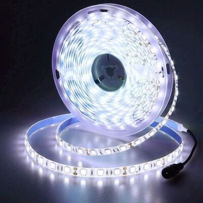 OEM 2v Led-streifen, Kaltweiß 6500k, 5 Meter Flexibel, 300 Leds, 5050 Smd, Ip65 Wasserdicht OEM 2v Led-streifen, Kaltweiß 6500k, 5 Meter Flexibel, 300 Leds, 5050 Smd, Ip65 Wasserdicht