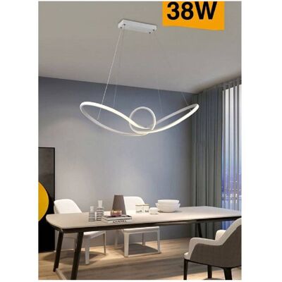 Trade Shop A07-b Moderne LED-Pendelleuchte - Weiß Trade Shop A07-b Moderne LED-Pendelleuchte - Weiß