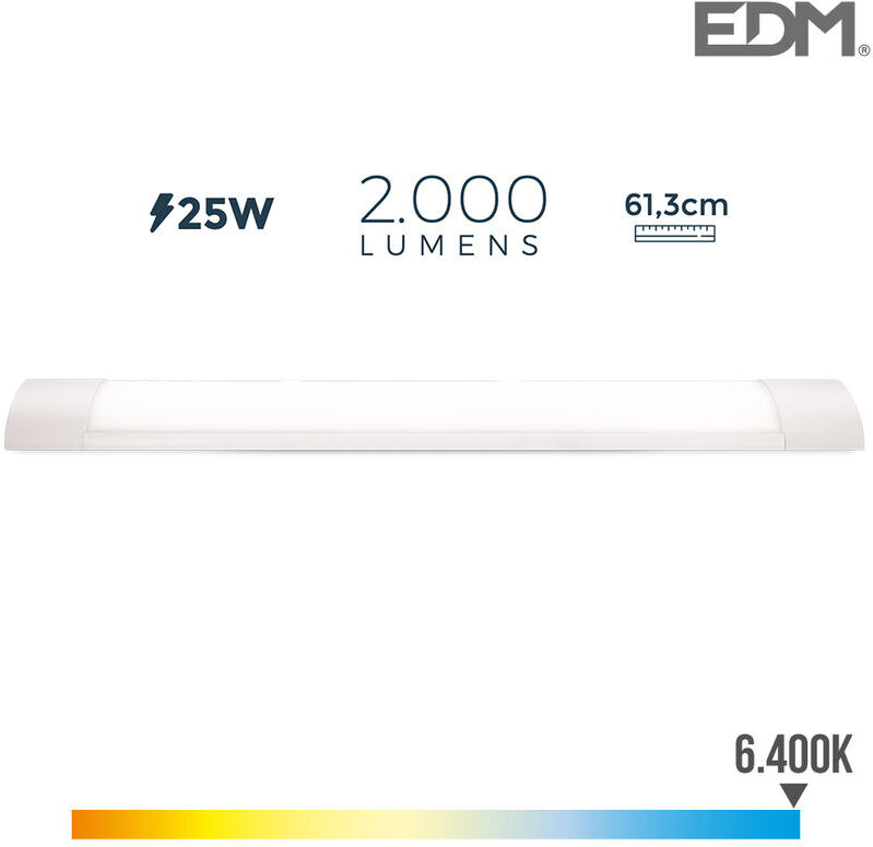 LED-Leiste - 61cm - 25W - 2000lm - 6400K - 31680 - EDM