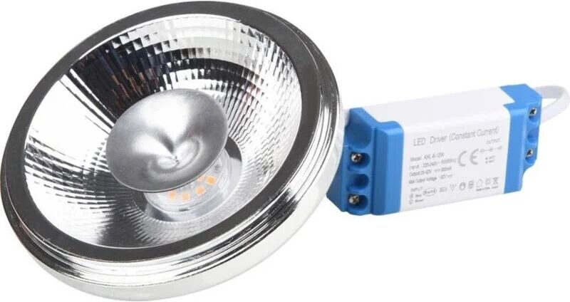 Barcelona Led - LED-Glühbirne AR111 12W mit externem Treiber Lichtfarbe Warmweiß 3000K - Warmweiß 3000K