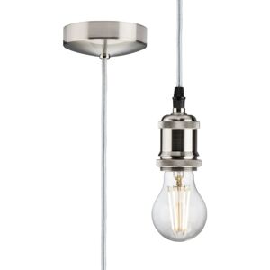 Knightsbridge - 1.8m E27 Suspension Vintage - Chrome Brossé 230V IP20 80W