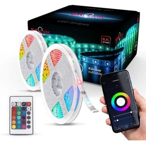 B.K.LICHT LED Stripe10m Smart Home WiFi Streifen APP Lichtleiste RGB dimmbar Lichtband