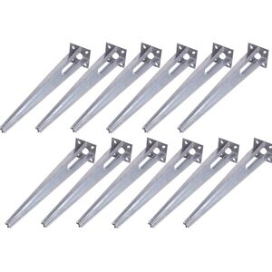 BAUMARKTPLUS 12x Bodenhülse Einschlaghülse für Ø 40 mm Bodeneinschlaghülse 50 cm Länge Zaunpfahl verzinkt Aufnahme 100x100 mm BAUMARKTPLUS 12x Bodenhülse Einschlaghülse für Ø 40 mm Bodeneinschlaghülse 50 cm Länge Zaunpfahl verzinkt Aufnahme 100x100 mm