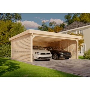 Doppelcarport Olaf Exklusiv Carport aus Holz, Unterstand , Überdachung mit Montagematerial - Alpholz Doppelcarport Olaf Exklusiv Carport aus Holz, Unterstand , Überdachung mit Montagematerial - Alpholz