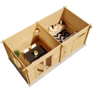 Alpholz Vönix-40 Gartenhaus - Isoliert, Naturfinish Alpholz Vönix-40 Gartenhaus - Isoliert, Naturfinish