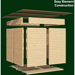 Gerätehaus Alster Gerätehaus aus Holz, Geräteschrank mit 19 mm Wandstärke, Gartenhaus mit Montagematerial - Alpholz Gerätehaus Alster Gerätehaus aus Holz, Geräteschrank mit 19 mm Wandstärke, Gartenhaus mit Montagematerial - Alpholz