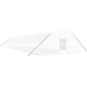 vidaXL Gewächshaus mit Stahlrahmen Weiß 22x6x2.85m - Gewächshaus vidaXL Gewächshaus mit Stahlrahmen Weiß 22x6x2.85m - Gewächshaus