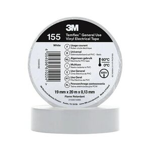 3M Weißes PVC Isolierband - Niederspannungsisolierung 3M Weißes PVC Isolierband - Niederspannungsisolierung
