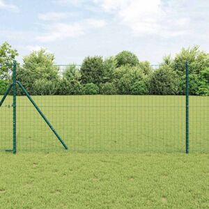 Eurozaun Grün 1.2 x 10 m PVC-beschichtetes Eisen Vidaxl Eurozaun Grün 1.2 x 10 m PVC-beschichtetes Eisen Vidaxl