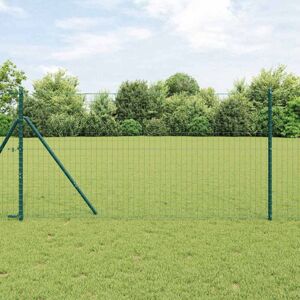 Eurozaun Grün 1 x 10 m PVC-beschichtetes Eisen Vidaxl Eurozaun Grün 1 x 10 m PVC-beschichtetes Eisen Vidaxl