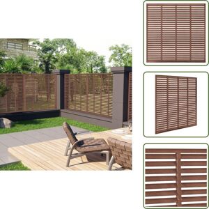 VIDAXL Lamellenzaun wpc 180x180 cm Braun - Holz-Look Zaun - wpc Zaun - Lattenzaun - Gartenzaun - Sichtschutz VIDAXL Lamellenzaun wpc 180x180 cm Braun - Holz-Look Zaun - wpc Zaun - Lattenzaun - Gartenzaun - Sichtschutz