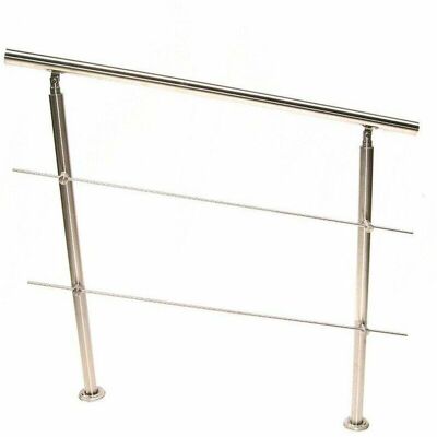 Apex - Edelstahl Treppengeländer 140 Handlauf Geländer Balkongeländer 2 Querstäbe 57211 Apex - Edelstahl Treppengeländer 140 Handlauf Geländer Balkongeländer 2 Querstäbe 57211