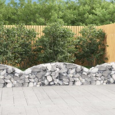 vidaXL Bogenförmiger Gabionenkorb 200x30x40/60 cm - Gabionenkorb vidaXL Bogenförmiger Gabionenkorb 200x30x40/60 cm - Gabionenkorb