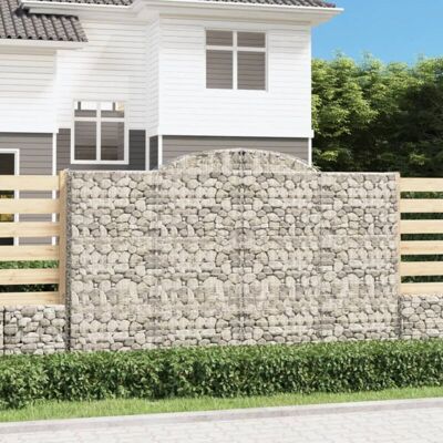 vidaXL Bogenförmiger Gabionenkorb - Garten Dekorwand vidaXL Bogenförmiger Gabionenkorb - Garten Dekorwand