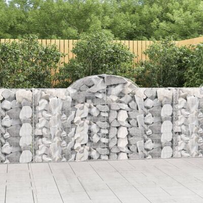vidaXL Gebogene Gabionen 8 Stück - Gartendekorative Steinkästen vidaXL Gebogene Gabionen 8 Stück - Gartendekorative Steinkästen