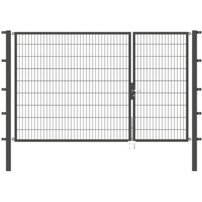 Alberts Doppeltor Flexo, Fvz.anth Kst.b.ral 7016, Li.bxh1000+2000x1800, Pf80x80/2500mm Alberts Doppeltor Flexo, Fvz.anth Kst.b.ral 7016, Li.bxh1000+2000x1800, Pf80x80/2500mm