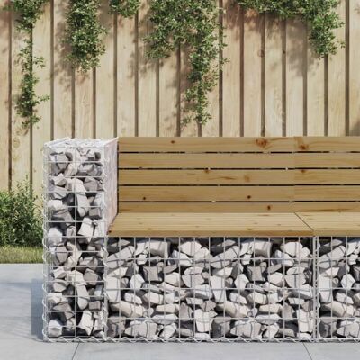 vidaXL Gartentisch Outdoor Parkbank Gabion - Gartenmöbel vidaXL Gartentisch Outdoor Parkbank Gabion - Gartenmöbel