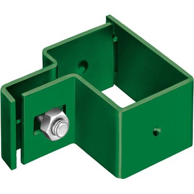 Alberts - Endschelle Für Vierkantpfosten, Verzinkt, Grün Kst.b, Für Pfosten 60x40 Mm Alberts - Endschelle Für Vierkantpfosten, Verzinkt, Grün Kst.b, Für Pfosten 60x40 Mm