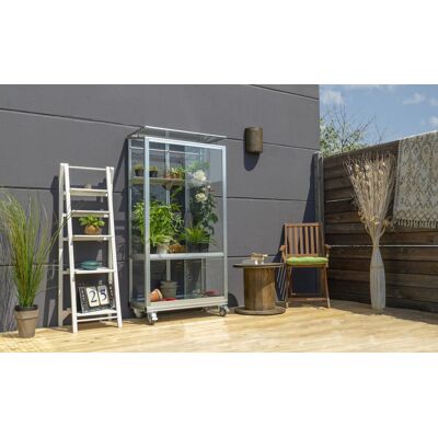 VITAVIA Stahl-Balkon-Gewächshaus - Stad - 81x42.8x158 cm VITAVIA Stahl-Balkon-Gewächshaus - Stad - 81x42.8x158 cm