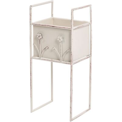 BELIANI Pflanzenständer Lupine 22 Cm Beige Metall BELIANI Pflanzenständer Lupine 22 Cm Beige Metall